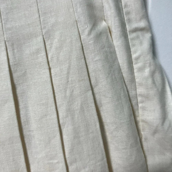 NWT Urban Outfitters Cream Pleated Tennis Prep Golf Mini Skirt Womens S - Picture 5 of 8